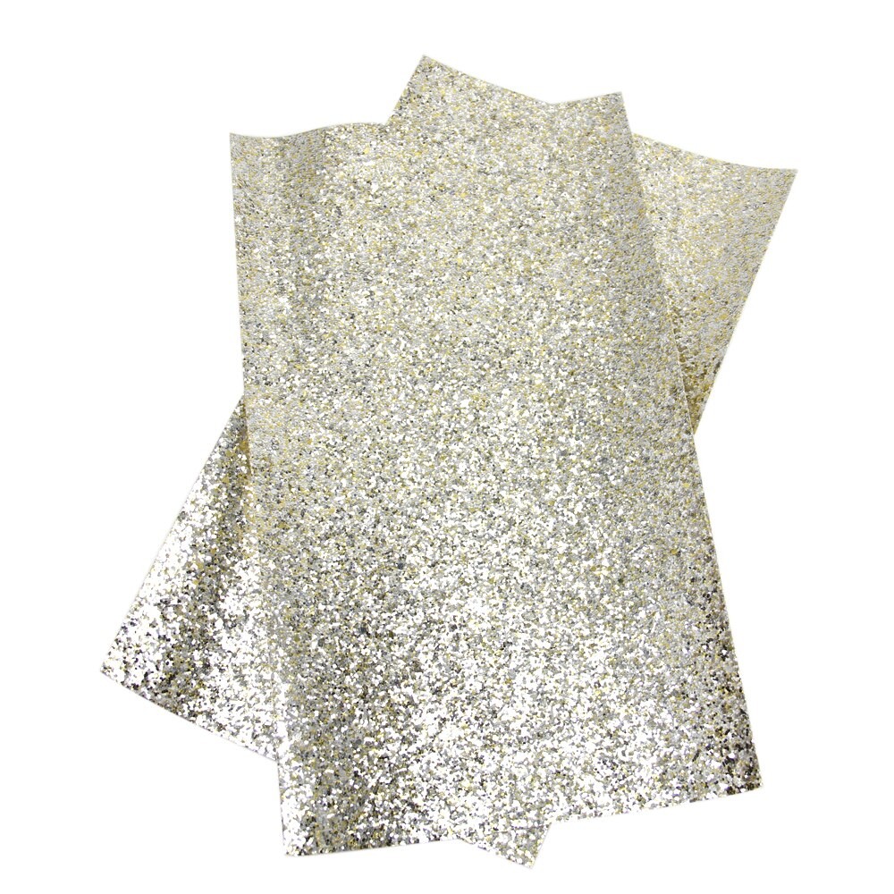 30*140cm Chunky Glitter Ensfarvet Kunstlæder Kunstlæder Stof, Diy Håndlavede Materialer Til Telefon Taske Sko Håndtaske ,1 Yc 4397