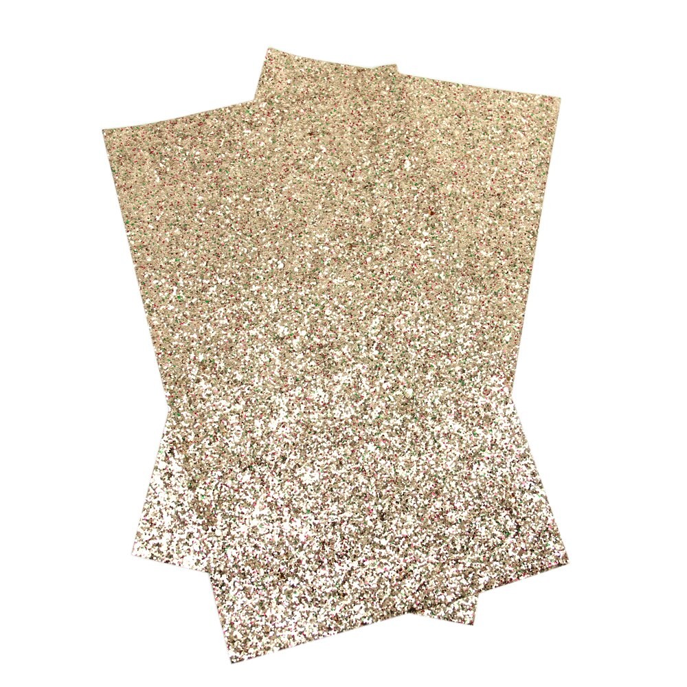 30*140cm Chunky Glitter Ensfarvet Kunstlæder Kunstlæder Stof, Diy Håndlavede Materialer Til Telefon Taske Sko Håndtaske ,1 Yc 4397