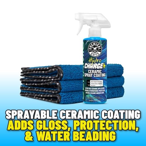 Chemical Guys Hydro Charge Ceramic Spray Coating 16 Fl Oz, with Monster Extreme Microfiber Towels (3 Pack) High Gloss Paint Protection Spray with Thic thumbnail
