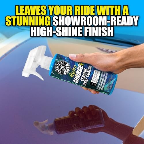 Chemical Guys Hydro Charge Ceramic Spray Coating 16 Fl Oz, with Monster Extreme Microfiber Towels (3 Pack) High Gloss Paint Protection Spray with Thic thumbnail