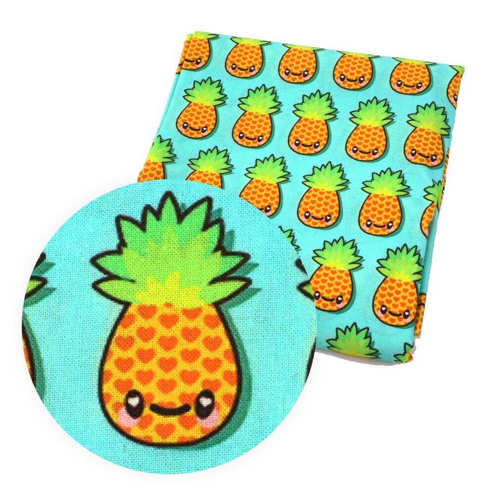50*145cm Ananas Fugl 100% Bomuldsstof Til Væv Børn Hjemmetekstil Til Syning Tilda Dukke Klud ,1 Yc 4542 thumbnail