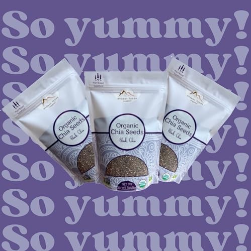 Andean Foods Organic Chia Seeds Premium Quality with Omega-3, Non-GMO, Gluten Free, Vegan, Good Source of Fiber 1 Lb, 16 Oz thumbnail