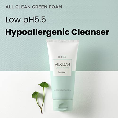 HEIMISH All Clean Green Foam Moisturizing Face Cleanser, Hydrating Gentle Gel Cleanser, Daily Face Wash for Sensitive Skin with Amino Acid, P.H 5.5, f thumbnail