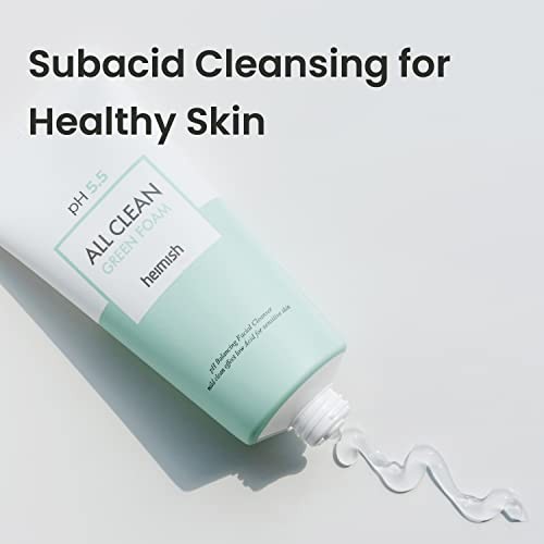 HEIMISH All Clean Green Foam Moisturizing Face Cleanser, Hydrating Gentle Gel Cleanser, Daily Face Wash for Sensitive Skin with Amino Acid, P.H 5.5, f thumbnail
