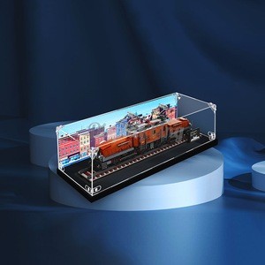 Display King - Acrylic Display Case with Screw for LEGO® Crocodile Locomotive 10277
