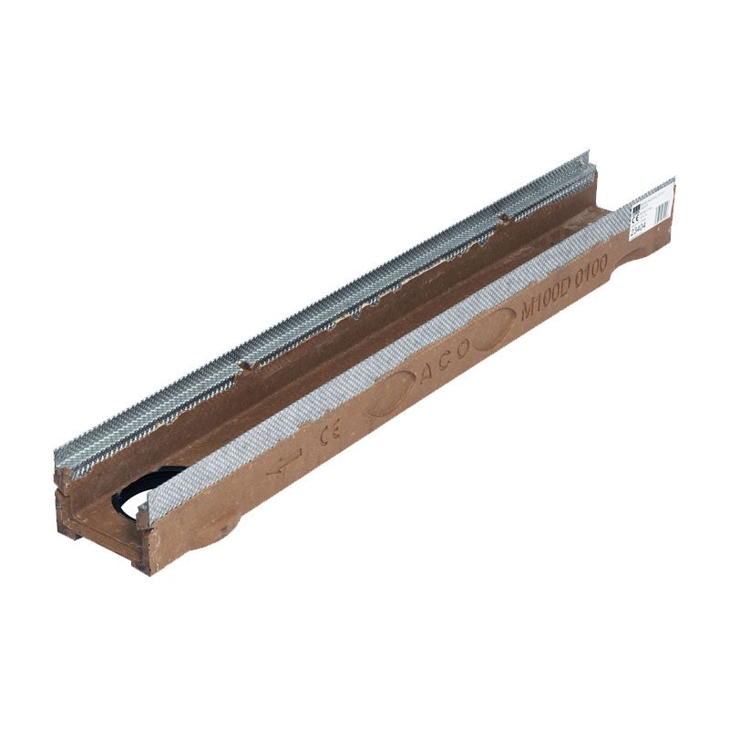 ACO MultiDrain M100D with Outlet - 135mm X 100mm X 1000mm Vienite 23111