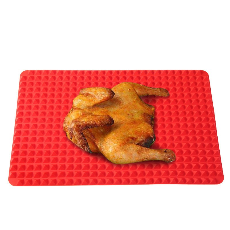 Kitchen Bakeware Food Grade Microwave Bake Mat Pyramid Silicone Sausage Roast Beef Steak Fish BBQ Baking Mats