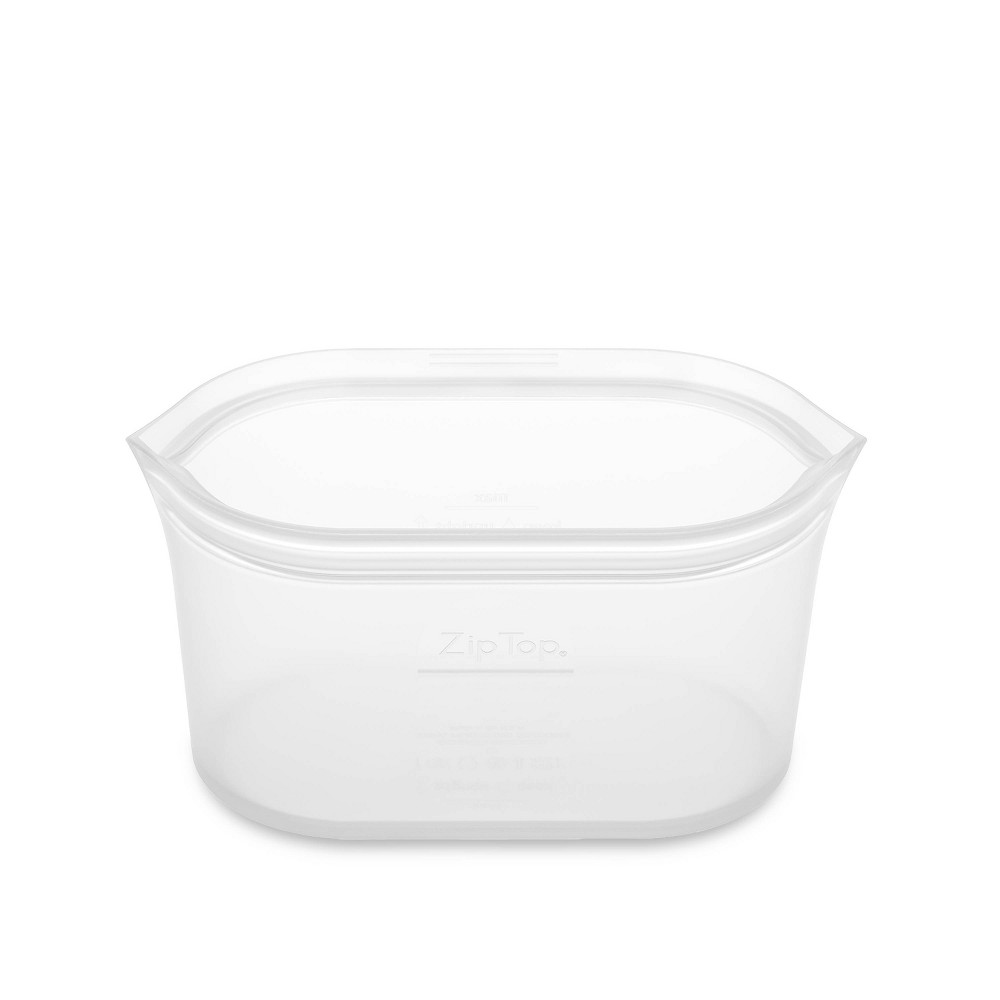Zip Top 24oz Reusable 100% Platinum Silicone Container - Medium Dish -