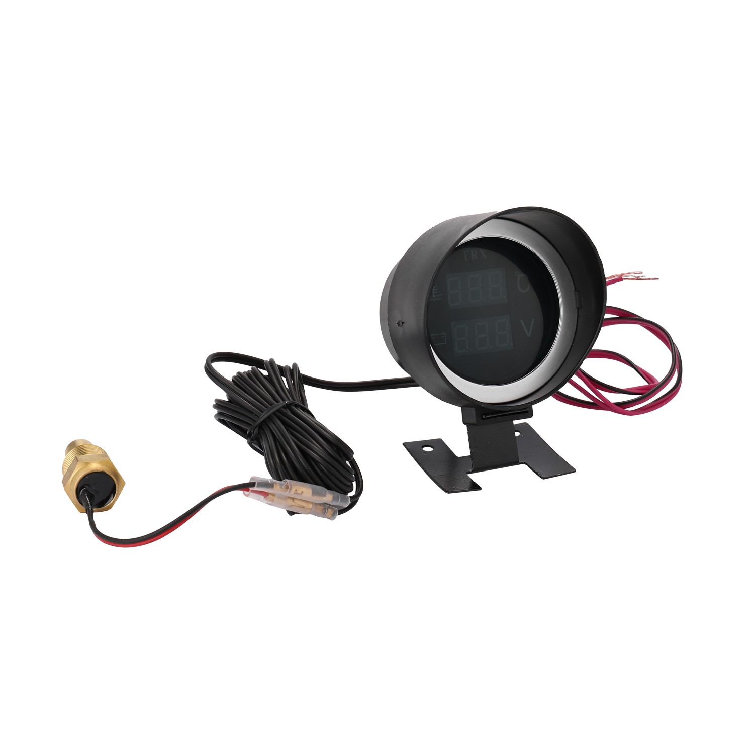 Auto Car Water Temp Gauge/Voltmeter for Cars 28 / 34MM Adapter 10MM Car Temperature Sensor NPT 1/8 Meter -10~110 Celsius 12V 24V