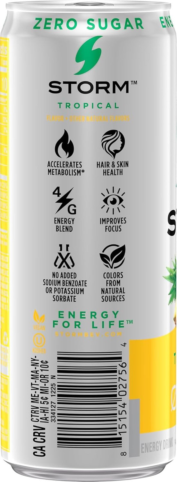 Tropical, Fitness & Wellness Energy Drink, 12 Fl Oz (Pack of 12) thumbnail