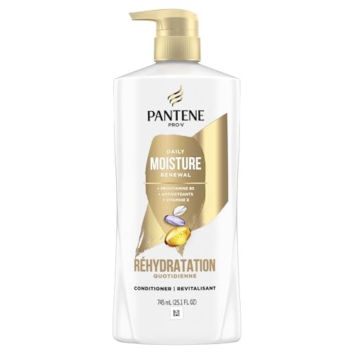 Pantene Shampoo & Conditioner Set, Daily Moisture Renewal with Vitamin E - Pro-V Nutrients for Dry, Color-Treated, Straight to Curly Hair, 72-Hour Hyd thumbnail