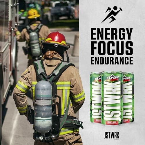 JST WRK Energy Drink - 12-Pack, Sugar-Free, Zero Calories, No Sugar Alcohols, 12 Fl Oz., 200 Milligrams Caffeine (Alpine Soda) thumbnail