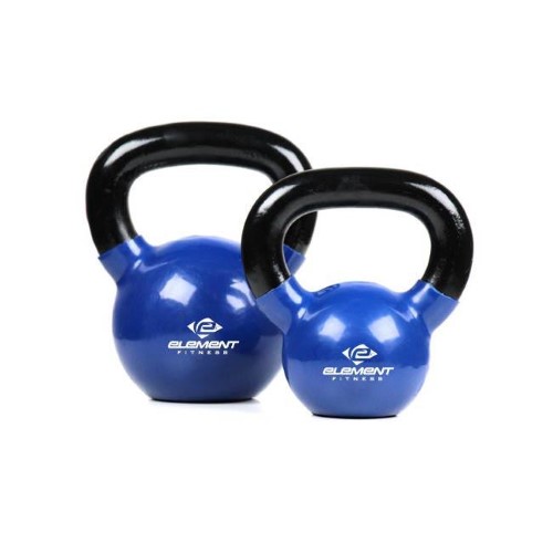 Element Fitness E-1229 Vinyl Kettle Bells - Blue & Black