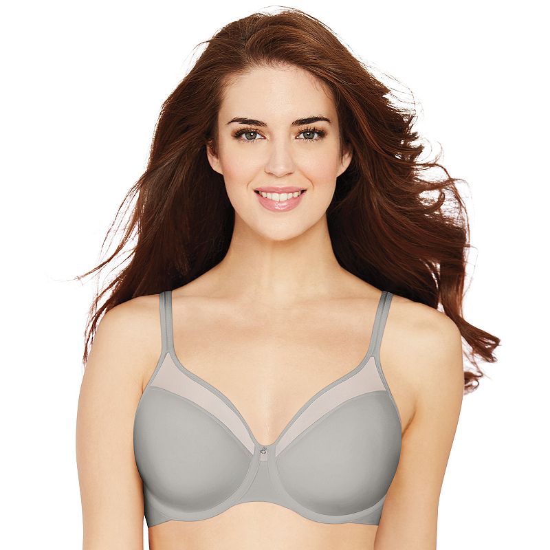 Women S Bali 3439 One Smooth U Ultra Lite Neckline Bra (Crystal Grey 36DD)