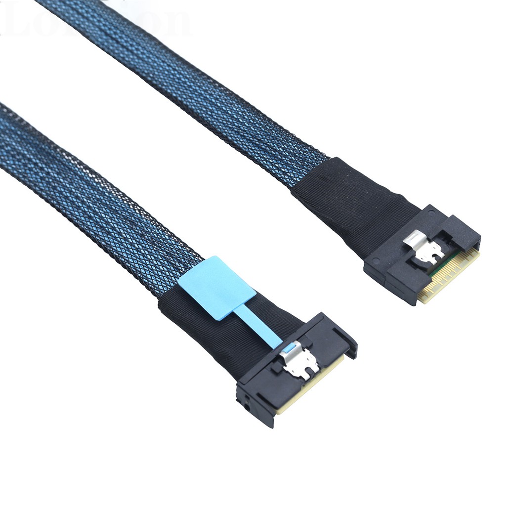 PCIE MCIO 5.0 8I to Slimline SAS 4.0 SFF-8654 8i 74P High Speed Data Transfer Cable