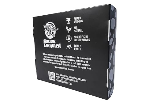 Sauce Leopard Hot Sauce Variety 4-Pack - the Emerald Slime, the Colfax Killer, the Road Dawg, the Seventh Reaper - Award-Winning Gift Set, 5 Fl Oz Eac thumbnail