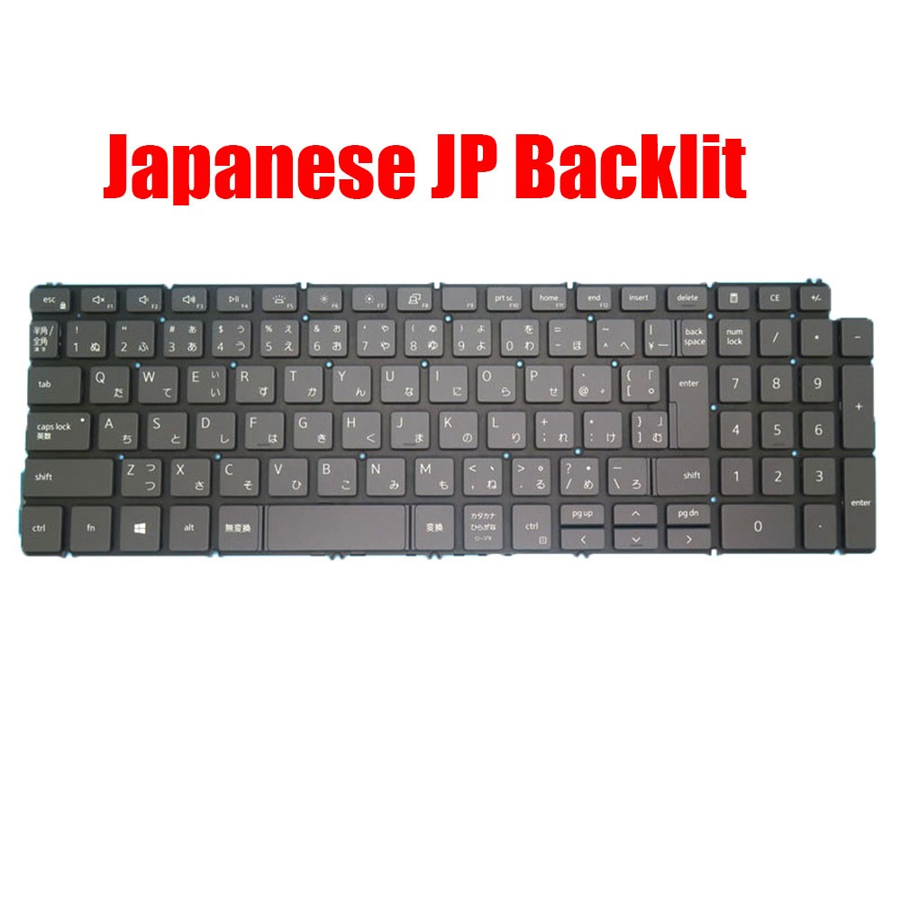 Japanese JP Keyboard for DELL for Inspiron 3501 3502 3505 5501 5502 5505 5508 5509 5584 5590 5593 5594 5598 7500 7501 7506 7590 thumbnail