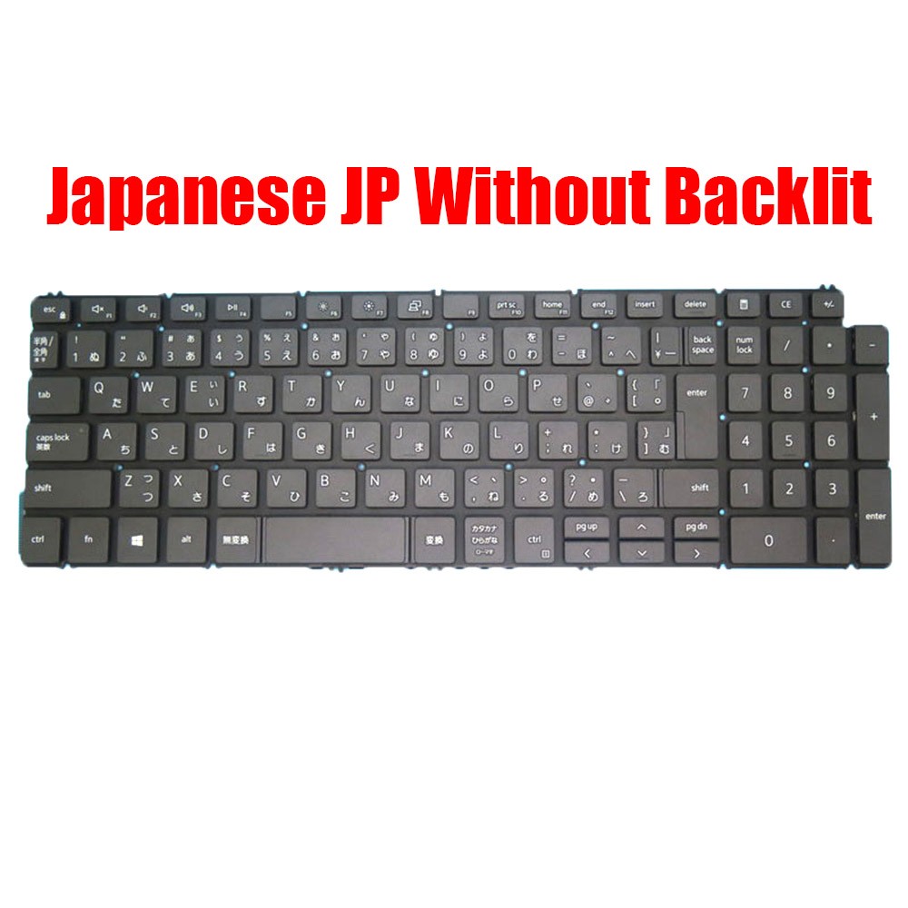Japanese JP Keyboard for DELL for Inspiron 3501 3502 3505 5501 5502 5505 5508 5509 5584 5590 5593 5594 5598 7500 7501 7506 7590 thumbnail