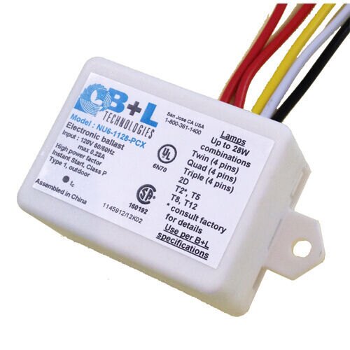 B+L Technologies 28W 120V NU6-1128-PCX COMPACT FLUORESCENT BALLAST (PACK of 10)