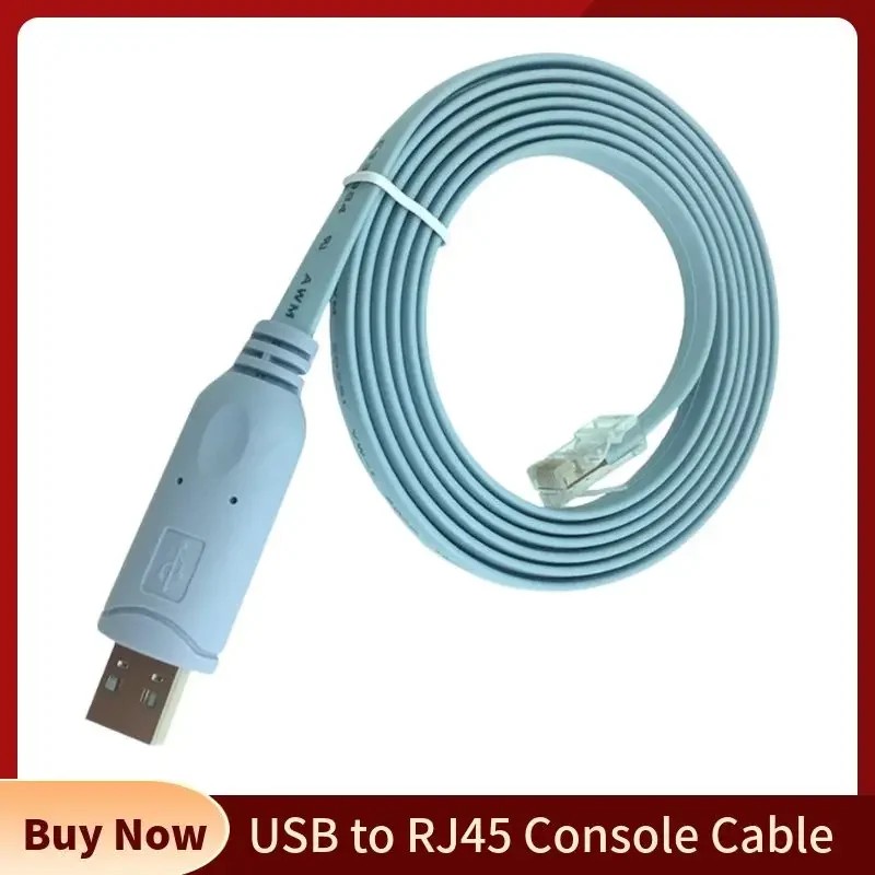 USB to RJ45 Console Cable RS232 Serial Adapter for Cisco H3C HP Arba 9306 Huawei Router Rollover Converter Switch Control Cables