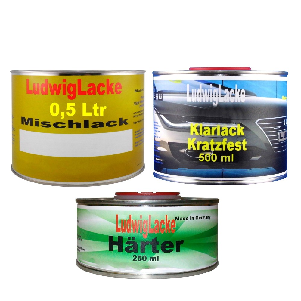 1,25 Liter Set Für Mercedes Malachit Farbcode: 6249 Baujahr 1999 - 2003 Metallic Lack 0,5 Liter.