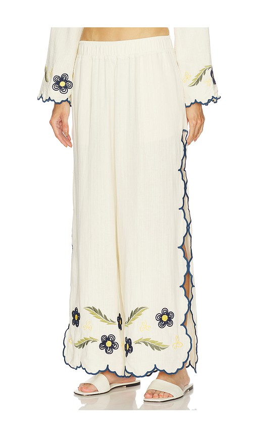 Agua Bendita Winter Pants in White. Size M. Also in L, S