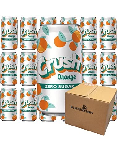 Crush Zero Sugar Soda, 18 Cans, Each 12 Fl Oz, Total 216 Fl Oz thumbnail