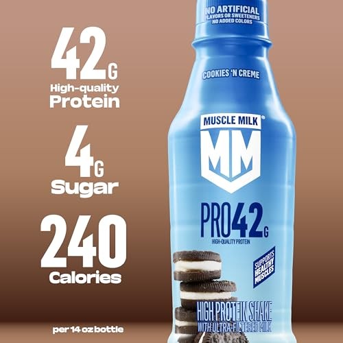 Muscle Milk Pro High Protein Shake with Ultra-Filtered Milk Cookies 'N Crème 14 Fl Oz thumbnail