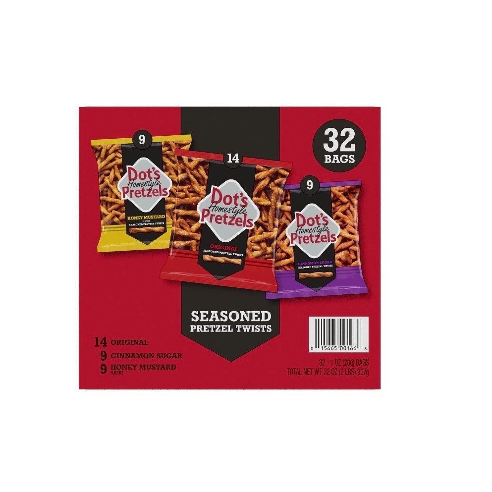 Dot's Homestyle Pretzel Twists Variety Pack 1 Oz 32 Pk thumbnail