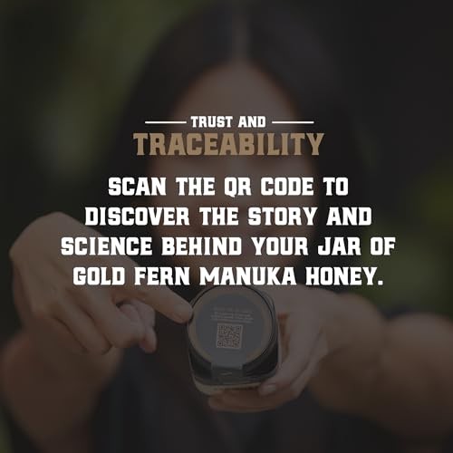 Gold Fern Honey - Raw New Zealand Manuka Honey | 8.8oz MGO 200+ | Pure, Natural, Unpasteurized, and Unfiltered Superfood Honey, Traceable from Hive to thumbnail