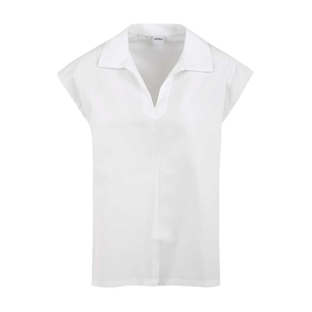 Aspesi Top Mod.5674 - - Toppe  - Dame - Hvid - 2XS - Linned - Top Mod.5674
