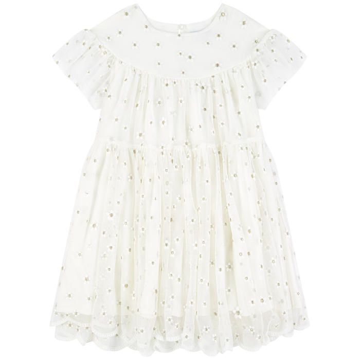Mayoral Rochie Elegantă 3943 Alb Regular Fit