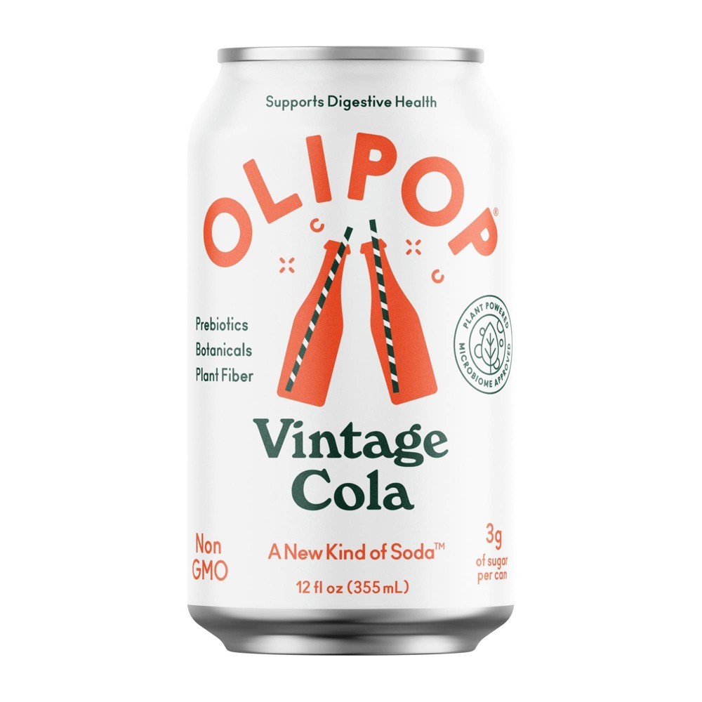 OLIPOP Vintage Cola Soda - 12 Fl Oz Can