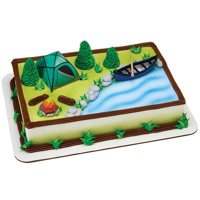Decopac Fireside Camp Decoset Cake Decoration Multi, Tent: 3
