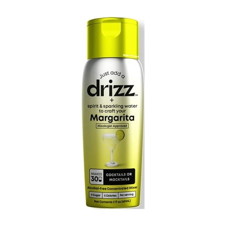 Drizz Margarita Mixer Drops – Zero Sugar Cocktail & Mocktail Mix  2 Fl Oz (60 ML) Bottle