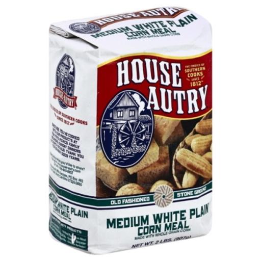 House-Autry Medium White Plain Corn Meal