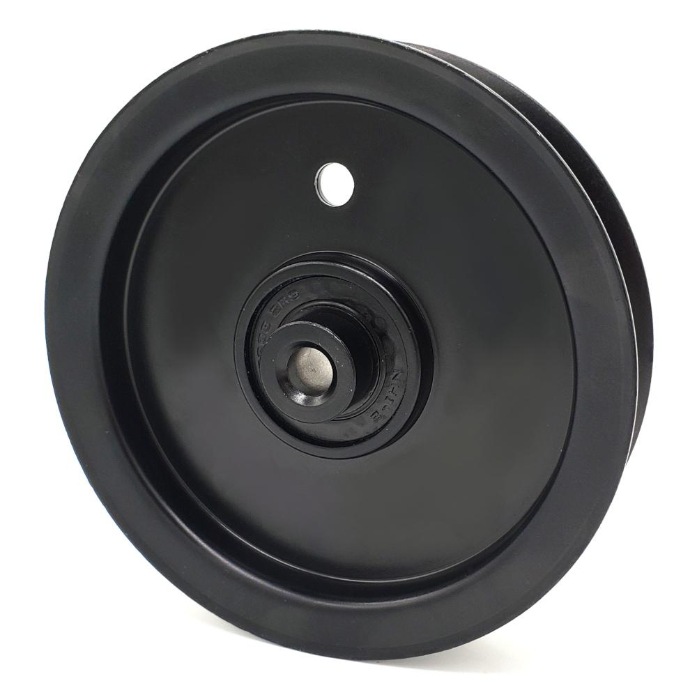 4 in. Flat Diameter X 3/8 in. Bore Steel Flat Idler Pulley for MTD 756-1229 Cub Cadet 756-1229