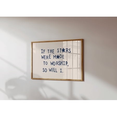 Psalm 14836 Poster Minimalist Christian Celestial Art  Poster Only
