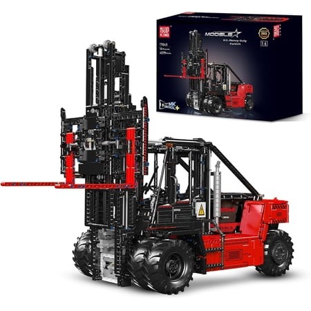 Technique Forklift Truck Toy 1:6 Scale  Building Blocks Kit  MOC Remote Control Heavy-Duty Shelf Lifted Truck Model Toy  Gifts Toys for Adults (4579 P