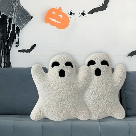 BESTSKY 2026 New Stuffed Toy Adorable Appearance Fully Filled Halloween Cartoon Ghost Plush Toy Decorative Throw Pillow