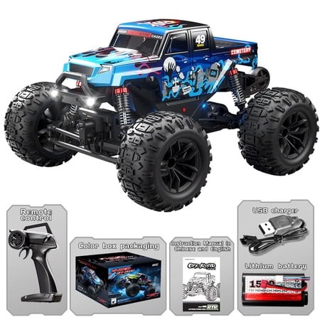 1:18 RC Cars  2.4GHz 4WD High Speed 30 KM/H Remote Control Car All Terrain Off Road Monster Truck RC Drift Car for Adults Boys 8-12