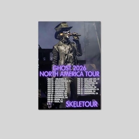 Ghost 2026 North America Tour Poster - Skeletour Concert Poster Size 24  X36   the Golden Shop