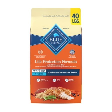 BLUE Life Protection Formula  Natural Large Breed Adult Dry Dog Food  Chicken  40lb
