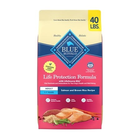 Blue Buffalo Life Protection Formula  Natural Adult Dry Dog Food  Salmon  40lb