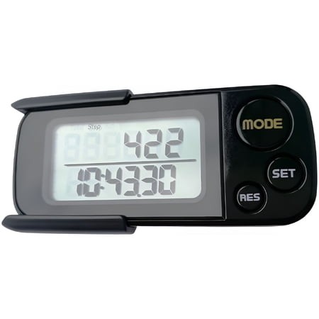 GJX 3D Walking Pedometer  30 Day Memory  Accurate Step Counter  Walking Distance in Miles/Km  Calorie Counter  Daily Goal Monitor  Running Duration