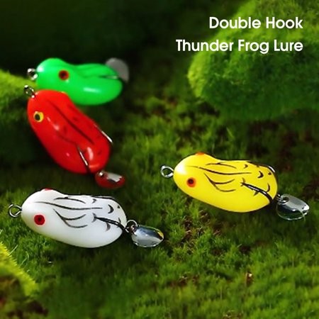 Joernso 4.2cm-8g/5cm-14g Small Frog Shape Fake Fishing Lure Convenient to Carry Lightweight Reusable Fishing Lure Bait for Angling