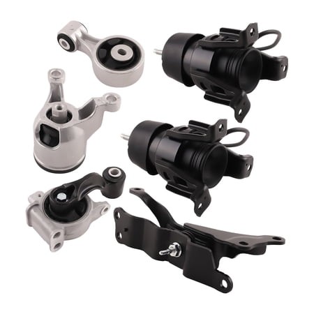 6Pcs Nissan Engine Motor & Trans Mount Set - 9625  9808  9807  9545  9551  9460 - Altima 3.5L (07-12)  Maxima 3.5L (09-14)  Murano 3.5L (09-14) CVT Au