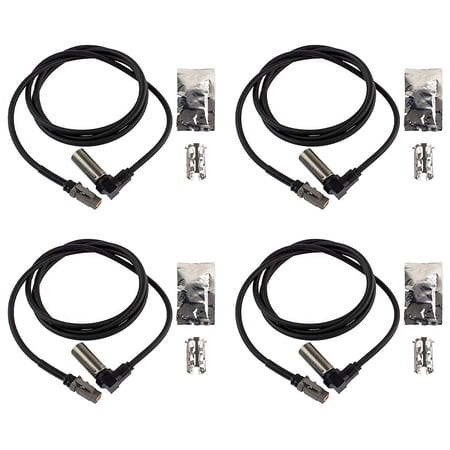 4 Pack ABS Wheel Speed Sensor - 90° 60” ABS Sensor Replaces 801546 3523637 5000889 5005707 5011723 577.A801546 745-801546 970-5104 1814404 BAN80154