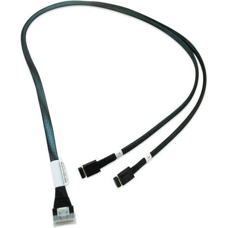 HAGSYCT 1M SlimSAS NVMe Cable SFF-8654(x8) to 2X Oculink SFF-8611 12G/6G/NVMe