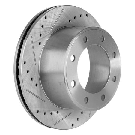 New Cross-drilled Brake Disc Compatible with Ford F-250 Super Duty Lariat 8 Cyl 6.7L 2012 Production Date to October 21 2005-2012 by 54141 680394 4888